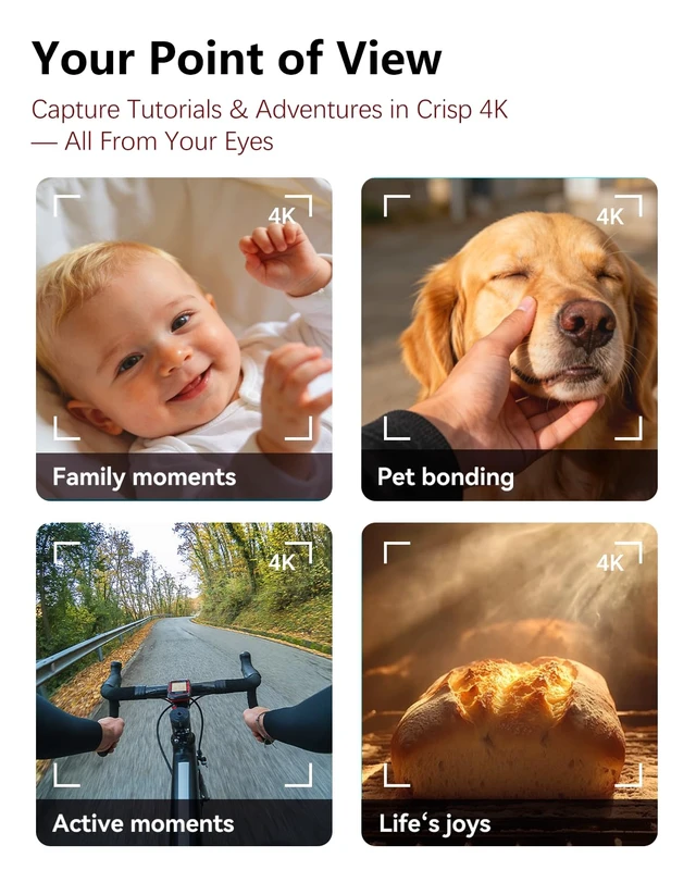 Alt view image 3 of 7 - AI Smart Glasses with 8MP Camera, 4K Video and 139-Language Translation Photochromic Lens, Open-Ear Speakers,Object Recognition, ChatGPT Assistant,Hi-Fi Audio,IPX5 waterproof,Gift Selection