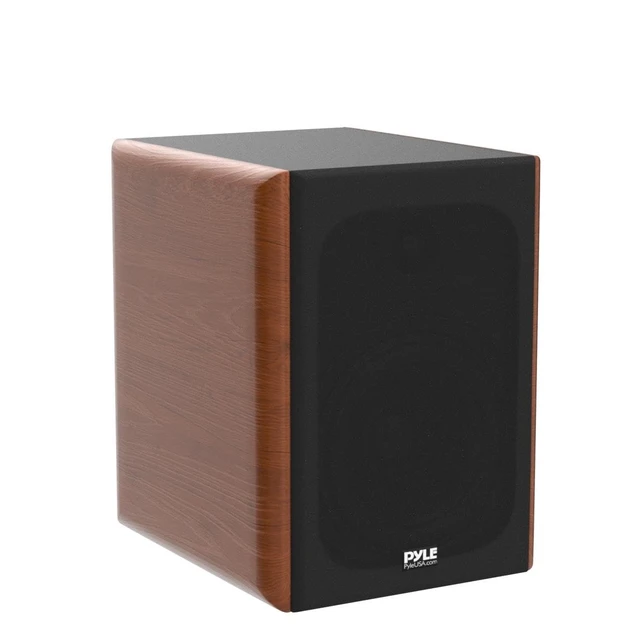 Alt view image 7 of 7 - 6.5" Home Audio Speakers, 2-Way Passive Bookshelf, 240W Max Power, 1" Silk Dome Tweeter, Composite Woofer, Gold Plated 5 Way Binding Post, Rubber Surrounds, Beautiful Wood Grain Finish - Pair