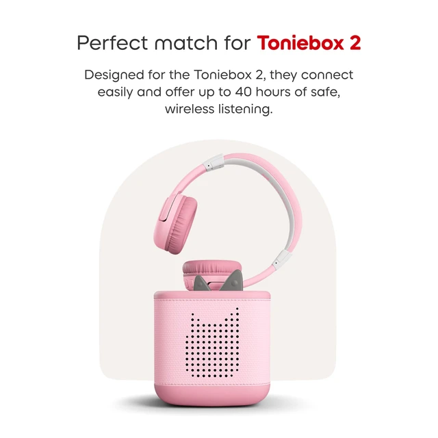 Alt view image 5 of 7 - Bluetooth Headphones for Toniebox 2 - Cloud Pink