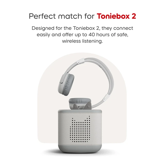 Alt view image 5 of 7 - Bluetooth Headphones for Toniebox 2 - Moon Gray
