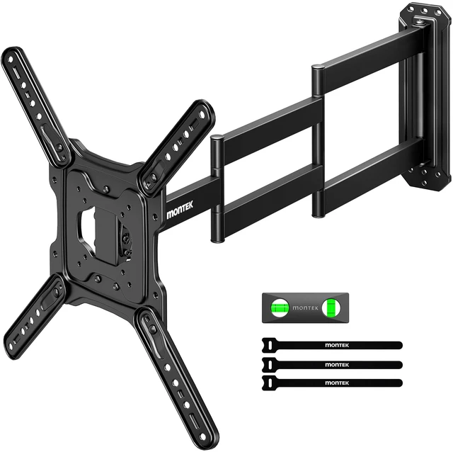 Main image of 37 Inch Long Arm TV Wall Mount for 23-65 Inch TVs Long Extension TV Mount, Swivel&Tilt&Leveling, Full Motion Wall Mount TV Bracket, Max VESA 400 x 400mm, Up to 77 lbs