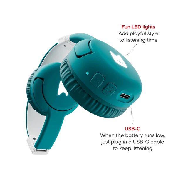 Alt view image 6 of 7 - Bluetooth Headphones for Toniebox 2 - Tropical Teal