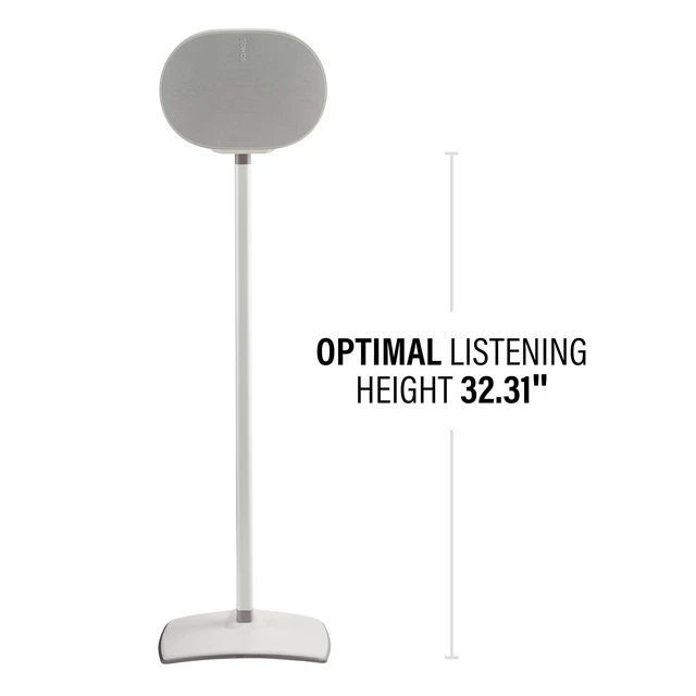Alt view image 2 of 7 - Fixed Height Speaker Stand for Sonos Era 300 Single WSSE31