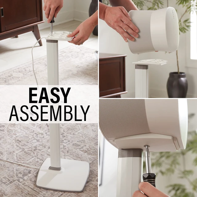 Alt view image 5 of 7 - Fixed Height Speaker Stand for Sonos Era 300 Single WSSE31