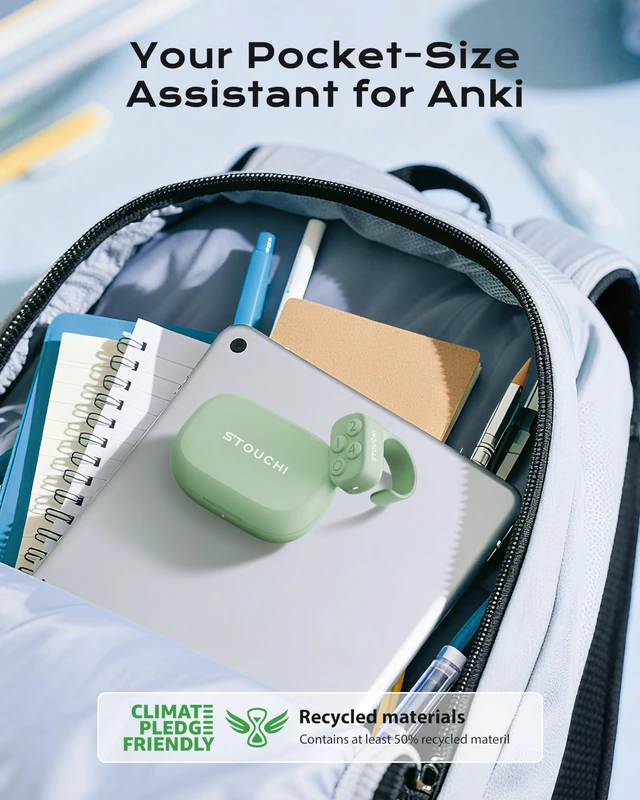 Alt view image 7 of 7 - 2.0 Remote for Anki No Remap No Add-on 5s Fast Pair 12hr+ Single Use 140hr+ with Charging Case Steady Connection Lightweight Work with All Windows, MacOS, iOS, Android Devices