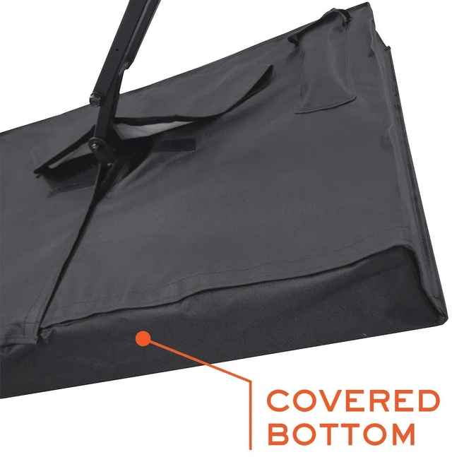 Alt view image 3 of 7 - Outdoor TV Cover 30-32 inch - WITH FRONT FLAP - Weatherproof, Waterproof protection, Soft Interior, With Bottom cover - Black