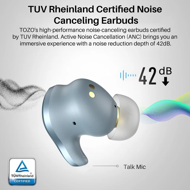 Alt view image 3 of 7 - Golden X1 Wireless Earbuds Balanced Armature and Hybrid Dynamic Driver Bluetooth Headphones OrigX Pro, LDAC & Hi-Res Audio Wireless, Environment & Active Noise Cancellation Headset, Blue