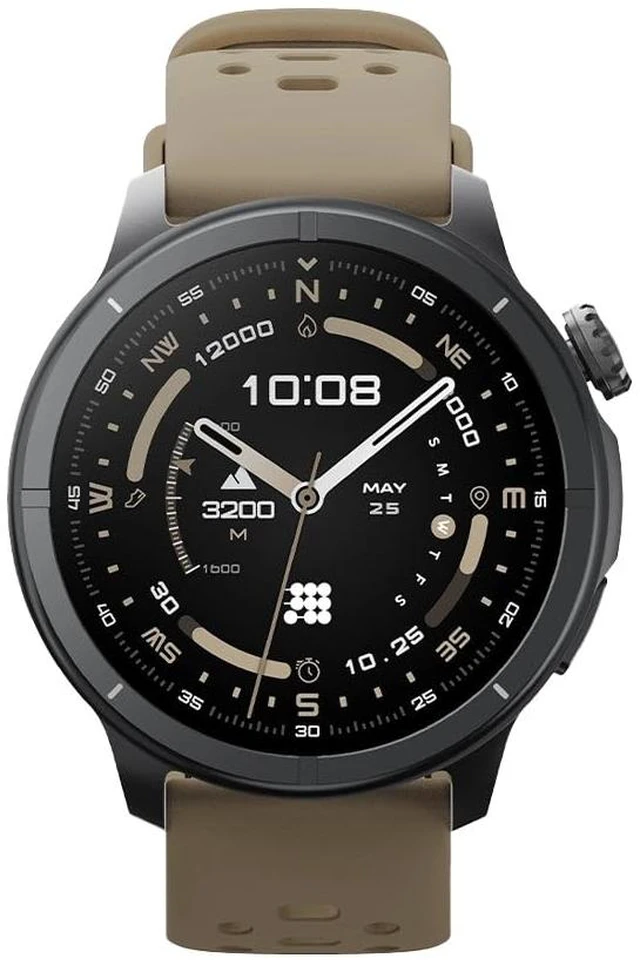 Main image of Aura Pro 2 Smartwatch, 1.48 AMOLED HD Mocha Brown Built-in GPS, Offline Maps, VITA AI, AI Coach, Readiness Score, Health Snap, Sleep Score, 5ATM, 10-Day Battery