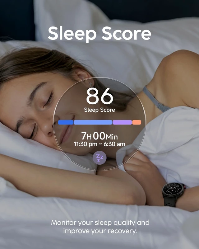 Alt view image 7 of 7 - Aura Pro 2 Smartwatch, 1.48 AMOLED HD Blue Built-in GPS, Offline Maps, VITA AI, AI Coach, Readiness Score, Health Snap, Sleep Score, 5ATM, 10-Day Battery