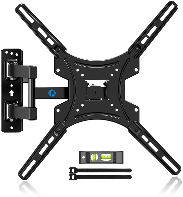 Main image of Full Motion TV Mount for 2660 inch TVs up to 77 lbs Extension, Swivel, Tilt, Level, Single-Stud Centered Design, TV Mount Wall Bracket Perfect for Corners, Max VESA 400x400mm