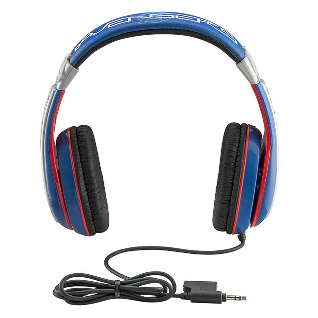 Alt view image 6 of 6 - Avengers Headphones for Kids, Wired Headphones for School, Home or Travel, Tangle Free Stereo Earphones with Volume Control, 3.5mm Jack, For Fans of Avengers Merchandise