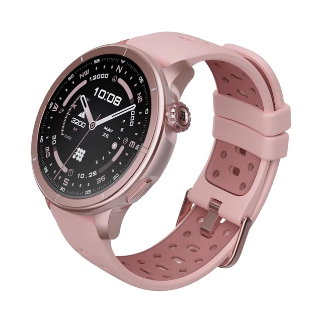 Alt view image 2 of 7 - Aura Pro 2 Smartwatch, 1.48 AMOLED HD Rose Gold Built-in GPS, Offline Maps, VITA AI, AI Coach, Readiness Score, Health Snap, Sleep Score, 5ATM, 10-Day Battery