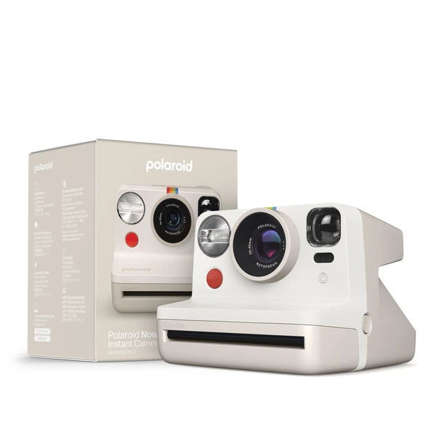 Alt view image 7 of 7 - Now 2nd Generation I-Type Instant Film Camera - Vintage White (9130)