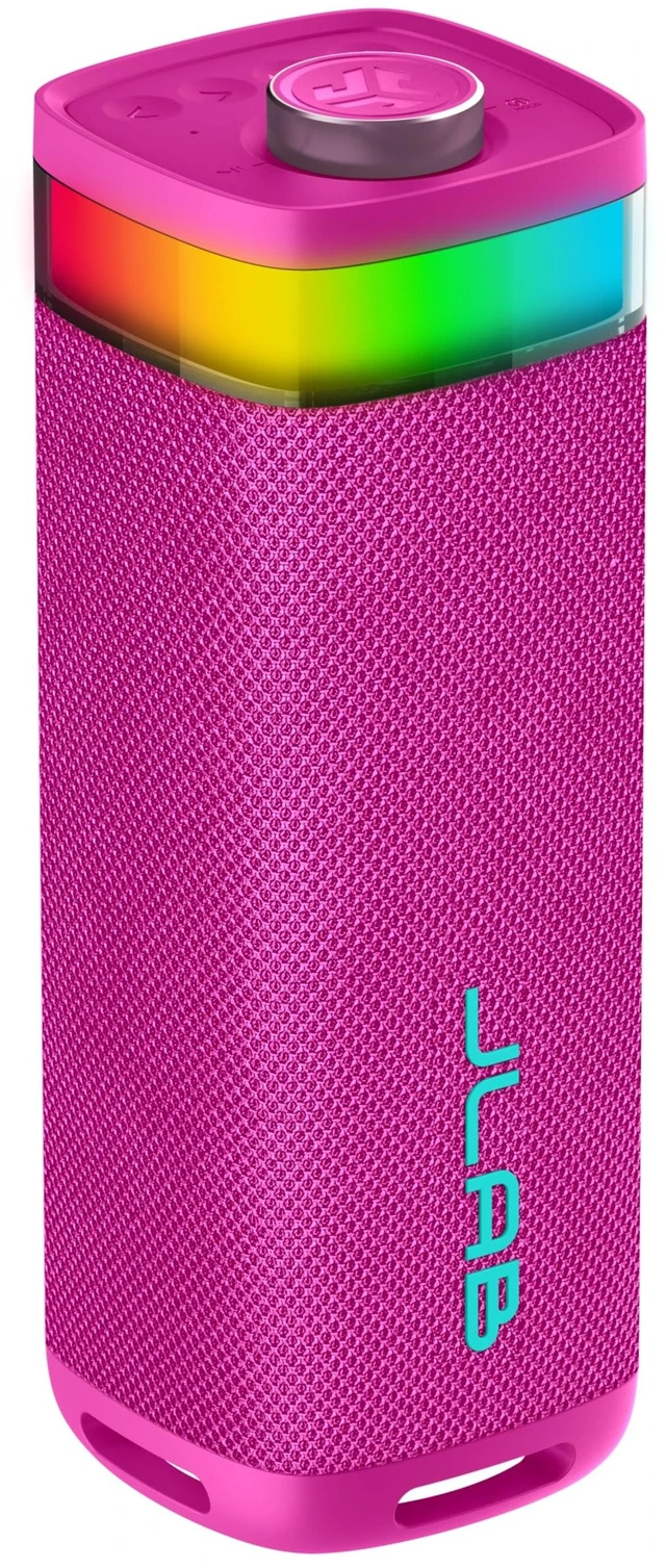 Main image of JBuds Party, Portable Bluetooth Speaker, Waterproof, RGB Lighting, Multi-Speaker Connection, Pink
