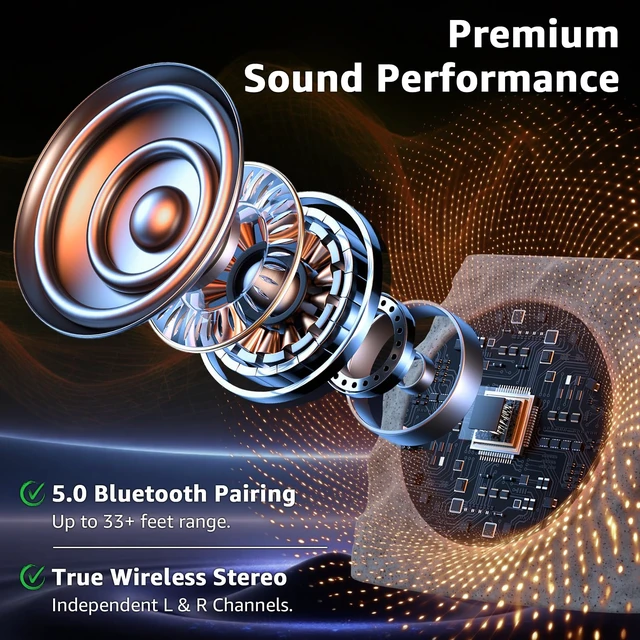 Alt view image 4 of 7 - 2-Pack Rock Speakers Outdoor Waterproof with RGB Color Lights Multi-Sync Up to 100 Speakers,Auto-Pairing,Solar-Powered and USB Charging for Patio Pool Party Yard Garden Outside