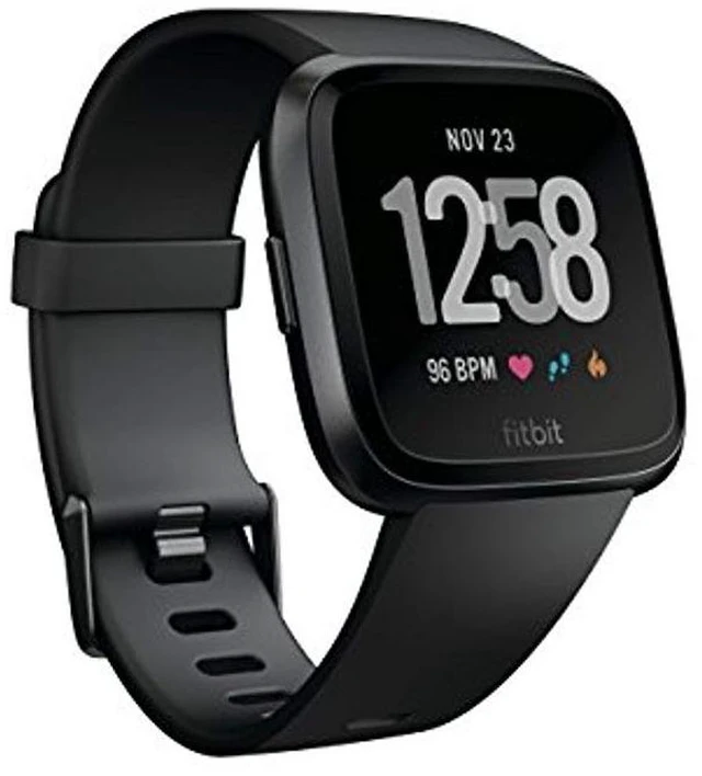 Main image of Versa Smart Watch, Black/Black Aluminium, One Size (S & L Bands Included)