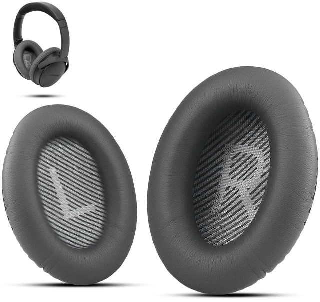 Main image of Premium Ear Pad Replacement for Bose Headphones Earpads, Compatible with Bose QuietComfort 35 ii /QC35 /QC25 /QC2 /QC15 /Ae2 /Ae2i /Ae2w /SoundTrue & SoundLink, by Dark Grey