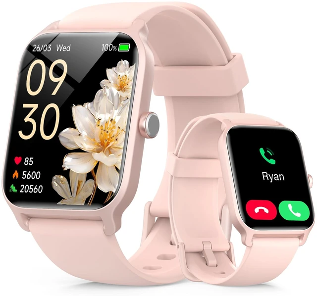 Main image of Smart Watch for Men & Women, 46mm HD Large Screen Fitness Tracker for iPhone/Android/Samsung, Answer & Make Call, Alexa Built-in, 101+ Sport Modes, Sleep/Heart Rate Monitor, 7-10 Day Battery