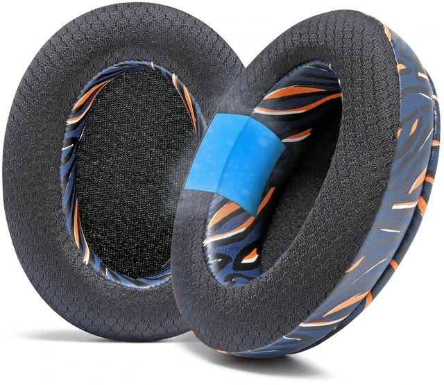 Main image of Freeze Arctis Nova - Cooling Gel Earpads for Arctis Nova Pro Wired, 7, 5 Made by Wicked Cushions Also fits Nova 4, 3, 1 (Does Not Fit Nova Pro Wireless). Fabric, Cooling Gel Navy Tiger