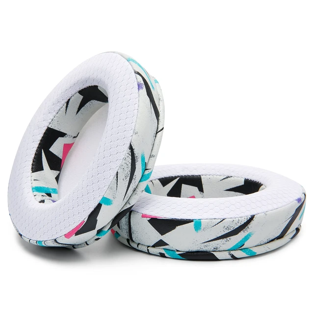 Alt view image 6 of 7 - Freeze Arctis Nova - Cooling Gel Earpads for Arctis Nova Pro Wired, 7, 5 Made by Wicked Cushions Also fits Nova 4, 3, 1 (Does Not Fit Nova Pro Wireless). Fabric, Cooling Gel 90's White