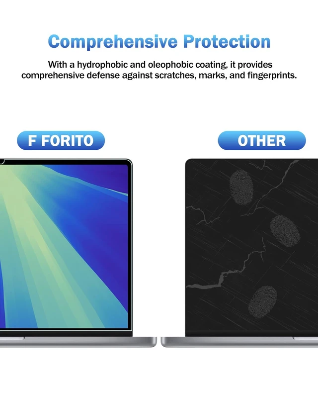 Alt view image 5 of 7 - 2-Pack Anti Blue Light Matte Screen Protector Compatible with 2026 MacBook Neo 13 inch with A18 Pro Chip - Eye Protection Blue Light Blocking & Anti Glare Laptop Screen Protector