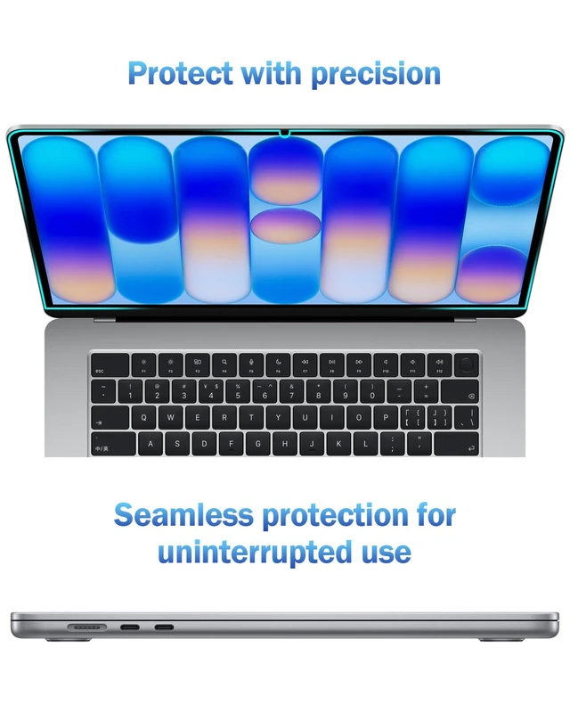 Alt view image 7 of 7 - 2-Pack Anti Blue Light Matte Screen Protector Compatible with 2026 MacBook Neo 13 inch with A18 Pro Chip - Eye Protection Blue Light Blocking & Anti Glare Laptop Screen Protector