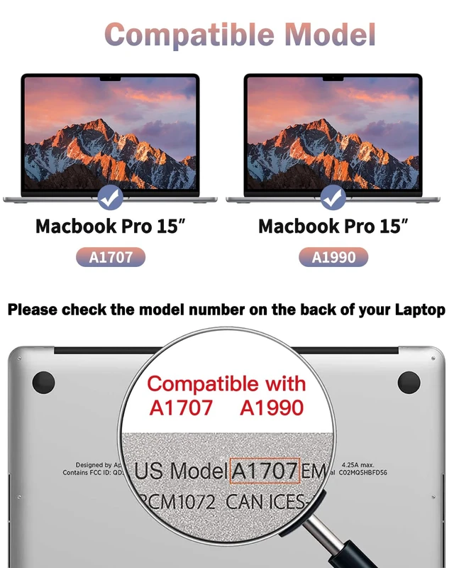 Alt view image 7 of 7 - 2-Pack Anti Blue Light Matte Laptop Screen Protector Compatible with 2016-2019 MacBook Pro 15 Model A1707 A1990, Eye Protection Anti Glare & Anti Scratch Screen Filter