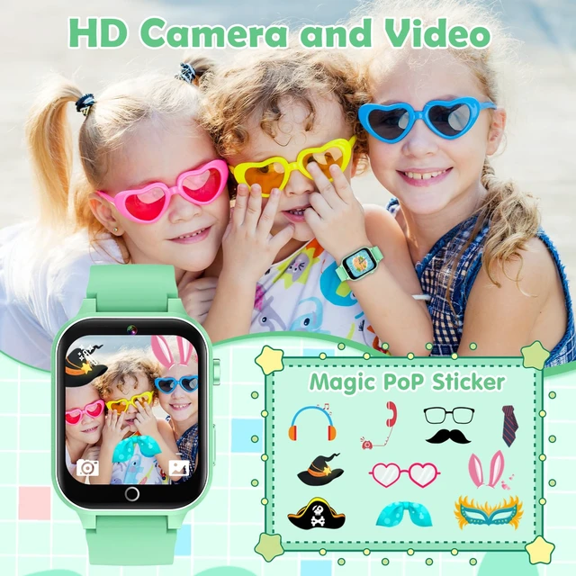 Alt view image 2 of 7 - Smart Watch for Kids, 26 Puzzle Games HD Touch Screen Alarm Clock Camera Multi-function touch watch, birthday toy gift for boys girls aged 4-12 years old