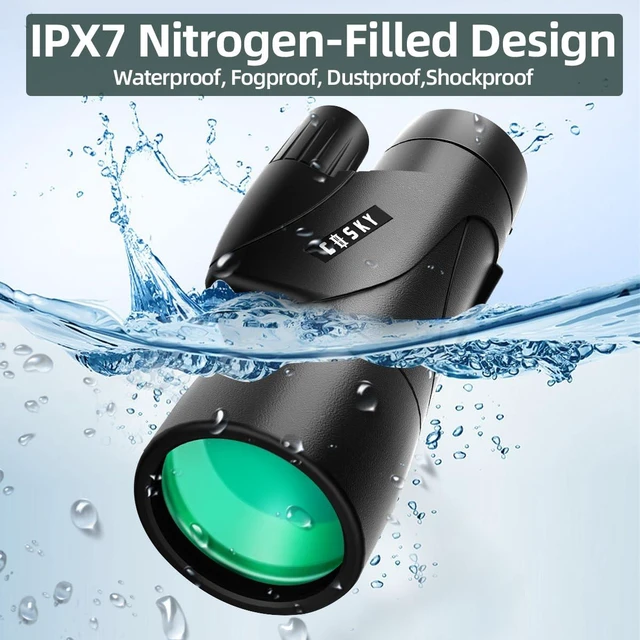 Alt view image 4 of 7 - 15x55 Monocular for Adults High Powered with Phone Adapter and Tripod Large BAK4 Prism & FMC Lens, IPX7 Waterproof, Monocular Telescope for Bird Watching, Wildlife Viewing, Travel, Hiking, Sports