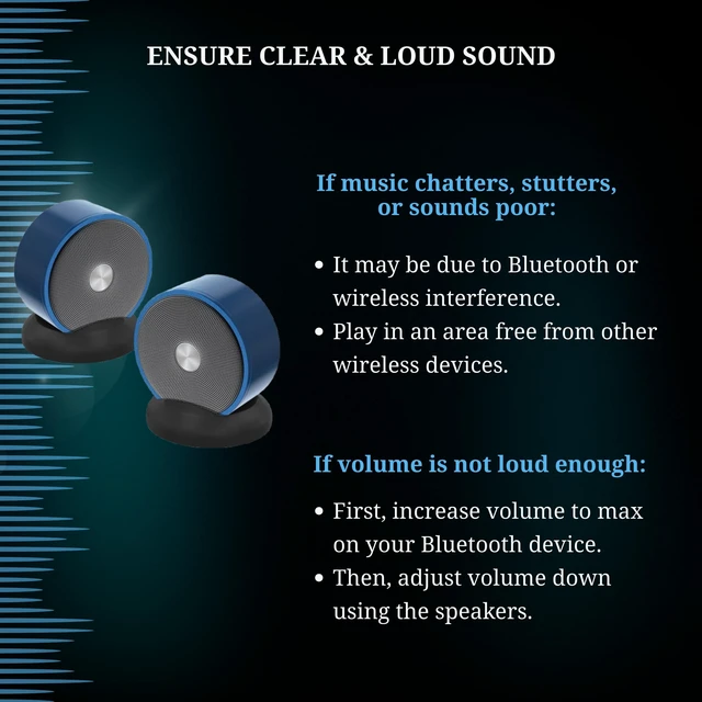 Alt view image 6 of 7 - Paired Bluetooth Speakers - Surround Sound Stereo Pairing Linkable for Home TV Car