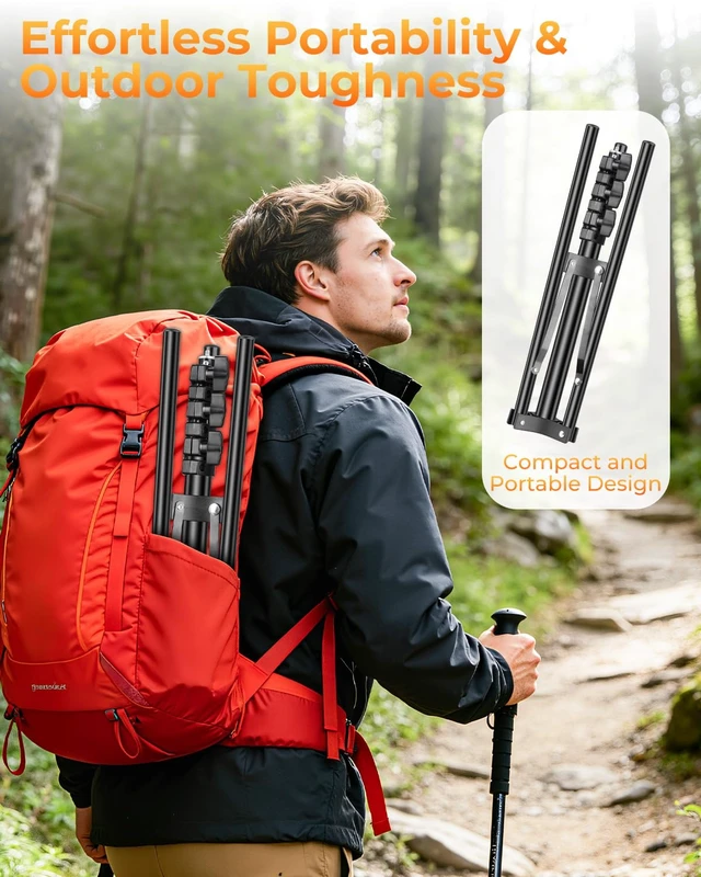 Alt view image 4 of 7 - Starlink Mini Tripod Mount Highly Stable 360° Tilt Adjustable Height Perfect Fit for Two Starlink Mini Models Extra Portable Starlink Mounting Kit for Outdoor Camping, RV