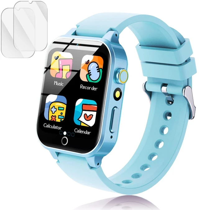 Main image of Smart Watch for Kids, with 26 Puzzle Games, Touch Screen, HD Camera, Alarm Clock, Toys for Ages 4-12 Years Old.Birthday Gift for Boys Girls (Soft Blue)