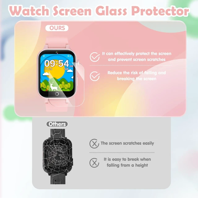 Alt view image 7 of 7 - Kids Smart Watch, 26 Puzzle Games HD Touch Screen Camera Alarm Clock