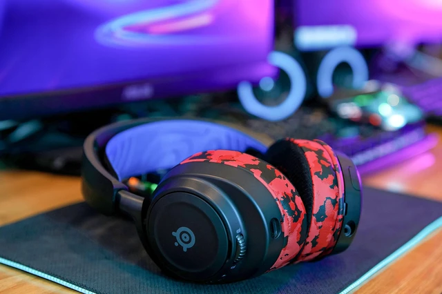 Alt view image 3 of 7 - Freeze Arctis Nova - Cooling Gel Earpads for Arctis Nova Pro Wired, 7, 5 Made by Wicked Cushions Also fits Nova 4, 3, 1 (Does Not Fit Nova Pro Wireless). Fabric, Cooling Gel Red Camo