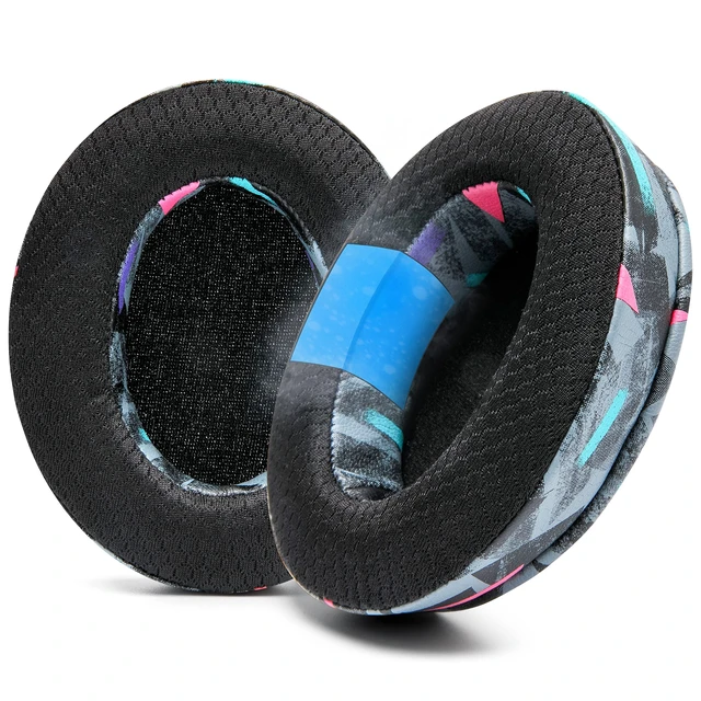 Main image of Freeze Arctis Nova - Cooling Gel Earpads for Arctis Nova Pro Wired, 7, 5 Made by Wicked Cushions Also fits Nova 4, 3, 1 (Does Not Fit Nova Pro Wireless). Fabric, Cooling Gel 90's Black