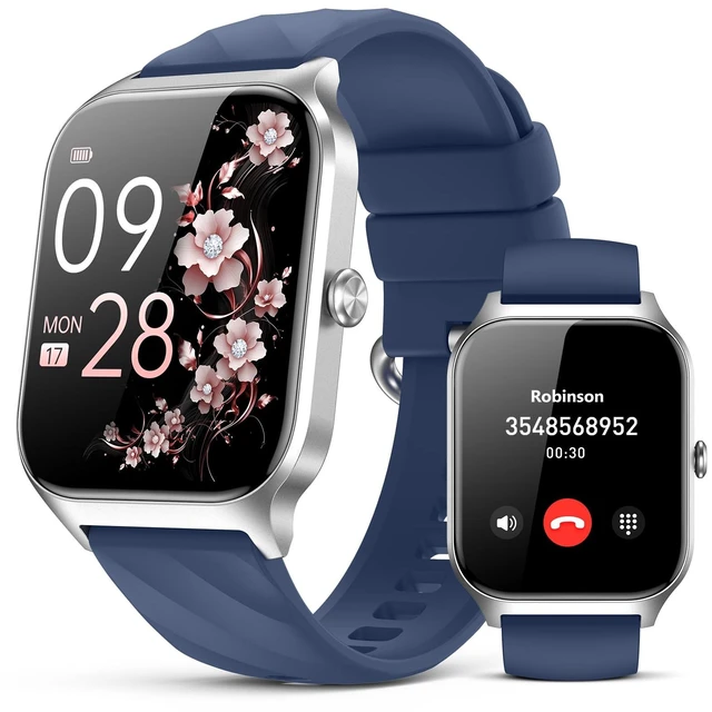 Main image of Smart Watch for Women Men,(Answer/Make Call) 1.83'' HD Fitness Activity Tracker Smartwatch for Android iPhone iOS Compatible,IP68 Waterproof Step Counter with Sleep Monitor (Modern, Blue, 1.83)