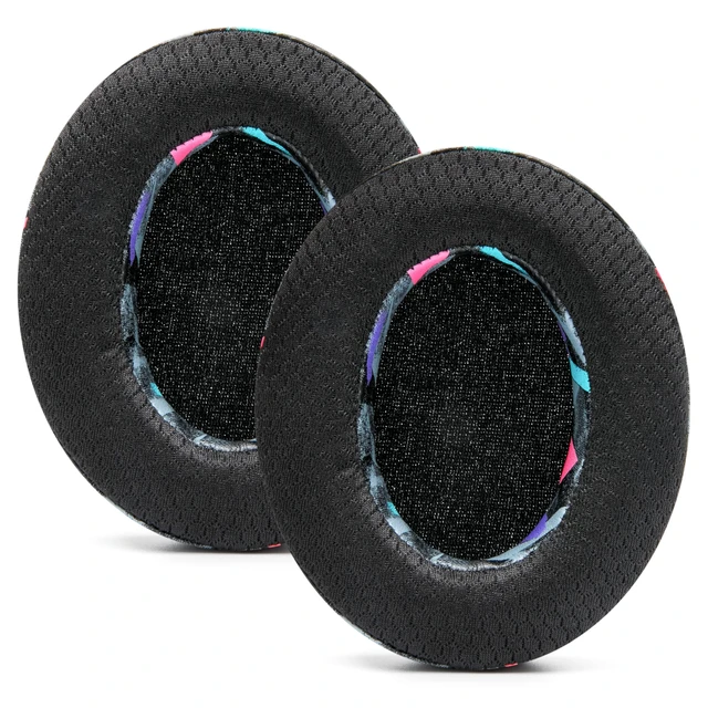Alt view image 7 of 7 - Freeze Arctis Nova - Cooling Gel Earpads for Arctis Nova Pro Wired, 7, 5 Made by Wicked Cushions Also fits Nova 4, 3, 1 (Does Not Fit Nova Pro Wireless). Fabric, Cooling Gel 90's Black