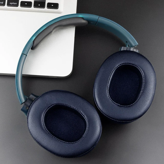Alt view image 7 of 7 - Replacement Earpads for Skullcandy Hesh 3/ANC/Evo & Crusher Wireless/540/ANC/Evo & Venue ANC Over-Ear Headphones, Ear Pads Cushions with Protein Leather, Noise Isolation Foam - Navy Blue