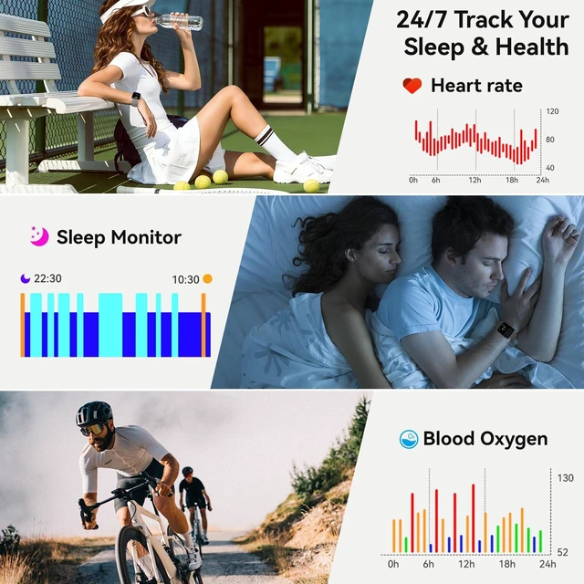 Alt view image 3 of 7 - Smart Watch for Men Women Fitness Tracker: Make Answer Call Digital Mens Watches Waterproof Running Pedometer Smartwatch for Android Phone iPhone Samsung Compatible Sleep SpO2 Heart Rate Monitor Step