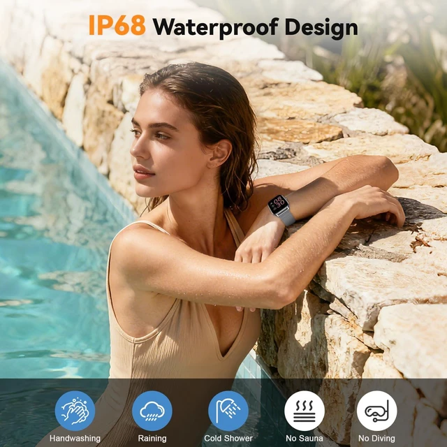 Alt view image 5 of 7 - Smart Watch for Men Women Fitness Tracker: Make Answer Call Digital Mens Watches Waterproof Running Pedometer Smartwatch for Android Phone iPhone Samsung Compatible Sleep SpO2 Heart Rate Monitor Step