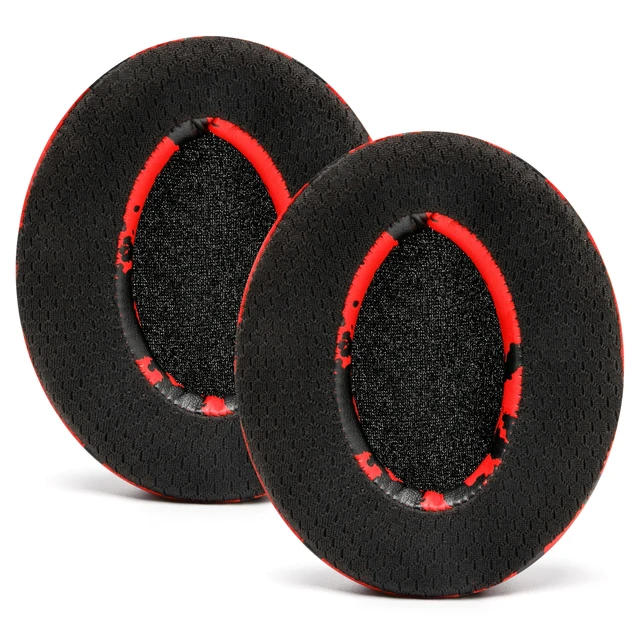 Alt view image 6 of 6 - Freeze - Cooling Gel Earpads for ATH M50X / SteelSeries Arctis/HyperX Made by Wicked Cushions Fits SteelSeries Arctis, ATH M50X, Turtle Beach Stealth & More. Cooler for Longer Red Camo