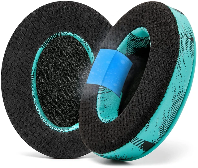 Main image of Freeze - Cooling Gel Earpads for ATH M50X / SteelSeries Arctis/HyperX Made by Wicked Cushions Fits SteelSeries Arctis, ATH M50X, Turtle Beach Stealth & More. Cooler for Longer Speedracer Cyan
