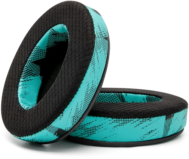 Alt view image 6 of 7 - Freeze - Cooling Gel Earpads for ATH M50X / SteelSeries Arctis/HyperX Made by Wicked Cushions Fits SteelSeries Arctis, ATH M50X, Turtle Beach Stealth & More. Cooler for Longer Speedracer Cyan