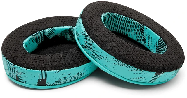 Alt view image 7 of 7 - Freeze - Cooling Gel Earpads for ATH M50X / SteelSeries Arctis/HyperX Made by Wicked Cushions Fits SteelSeries Arctis, ATH M50X, Turtle Beach Stealth & More. Cooler for Longer Speedracer Cyan