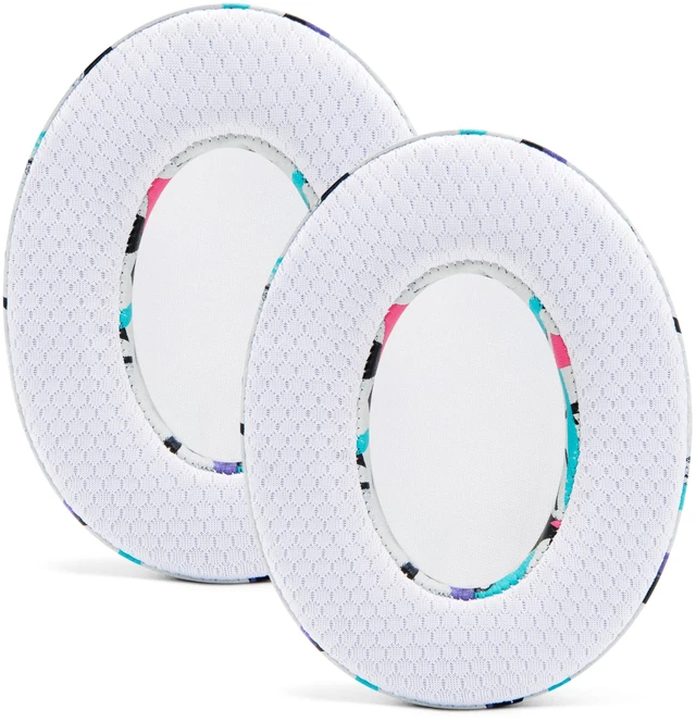 Alt view image 6 of 6 - Freeze - Cooling Gel Earpads for ATH M50X / SteelSeries Arctis/HyperX Made by Wicked Cushions Fits SteelSeries Arctis, ATH M50X, Turtle Beach Stealth & More. Cooler for Longer 90's White