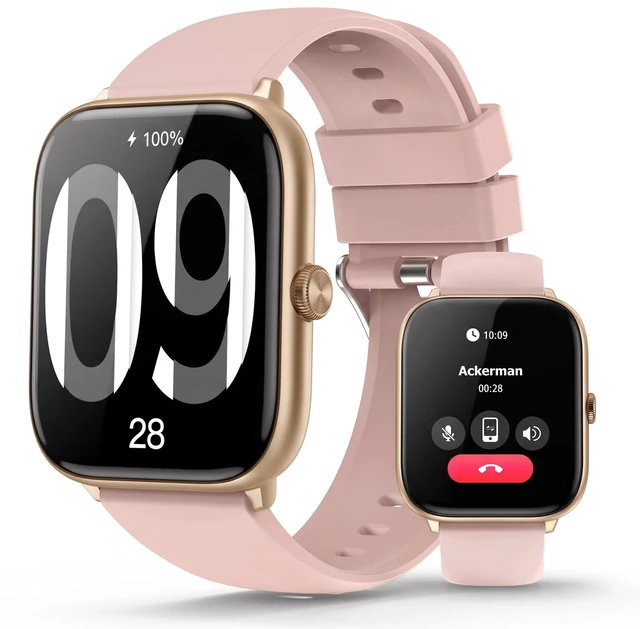 Main image of Luxury Smart Watch Women, 2.06" HD AMOLED AOD Answer/Make Call Heart Rate/Blood Pressure/SpO2/Sleep/Stress Monitor, IP68 Waterproof Tracker, Pedometer, 118 Sports, Great Gift, iOS/Android