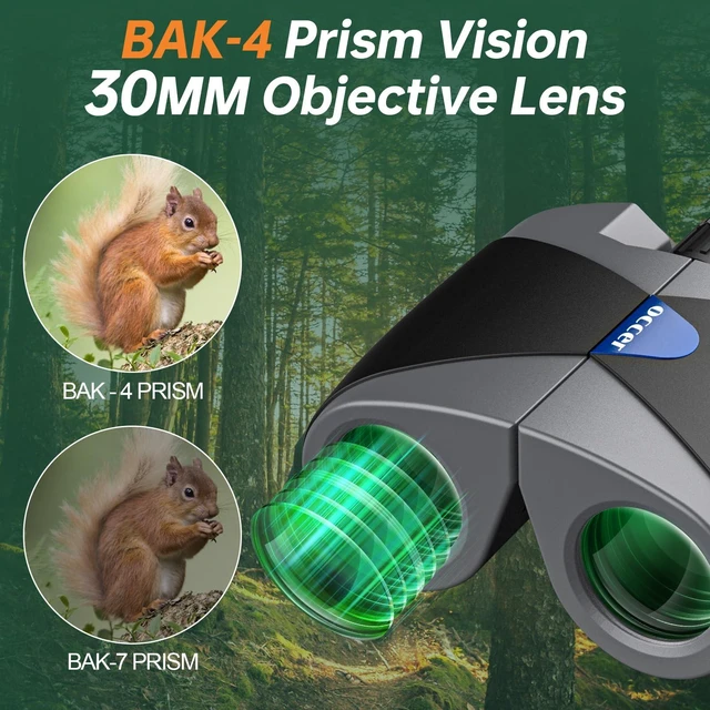 Alt view image 4 of 7 - 15x30 Binoculars for Adults Kids Easy Focus for Bird Watching Black Compact, Small, High Powered, BAK4 Prism, FMC, Large eyepiece, Low Light Vision, Travel, Cruise, Concert, Hunting