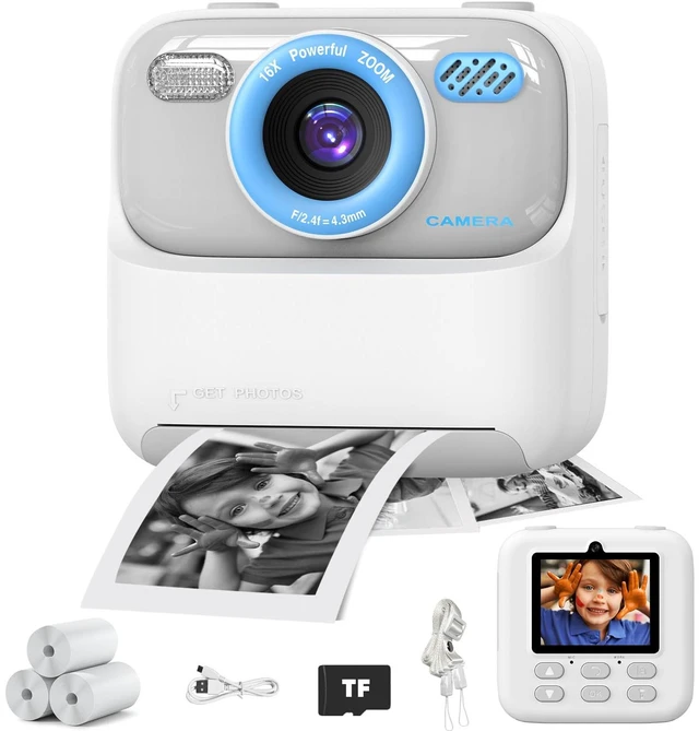 Main image of Kid Camera Instant Print Photo, Birthday Gifts for Girls and Boys, Kids Digital Camera Toys, 1080P HD Video, 3 4 5 6 7 8 9 10 11 12 Year Old Boy Gifts/Girl Gifts