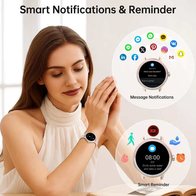 Alt view image 3 of 7 - Smart Watch for Men Women(Answer/Make Calls), Smartwatch Built-in AI Voice, 1.27" HD Fitness Tracker with Heart Rate/Sleep/Step/SpO2 Monitor, 100+ Sports Modes, IP68 Waterproof Watch for Android iOS