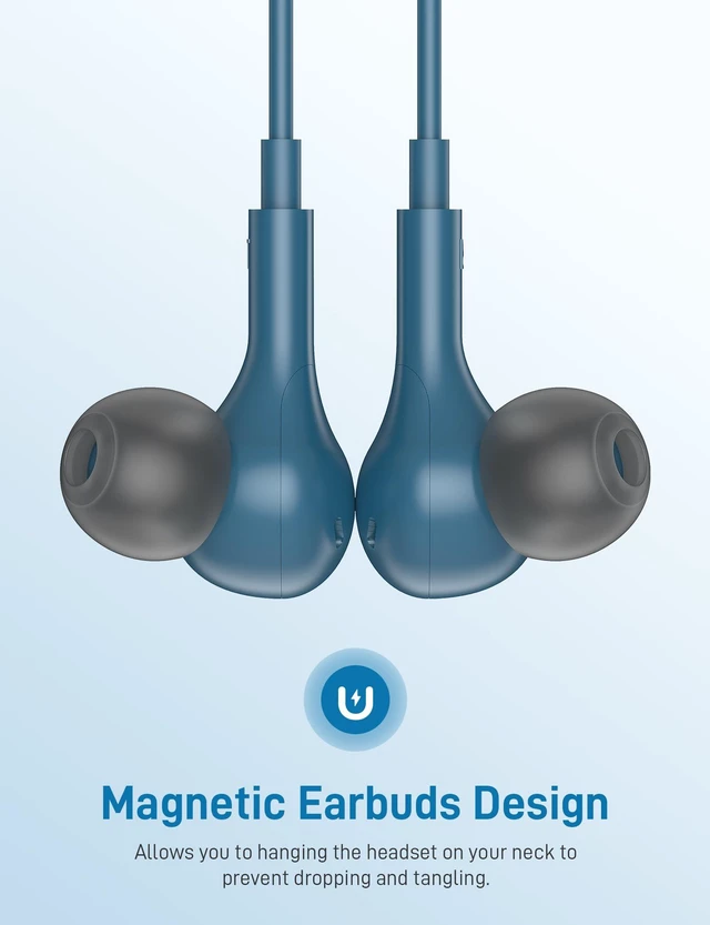 Alt view image 4 of 7 - for Apple MFi-Certified Soft Headphones for Lightning Wired Earbuds HiFi Stereo Magnetic Corded Earphones with Microphone, 3 Ear Buds Tips for Gym, Commuting for iPhone 14 Plus 13 12 11 Pro Max
